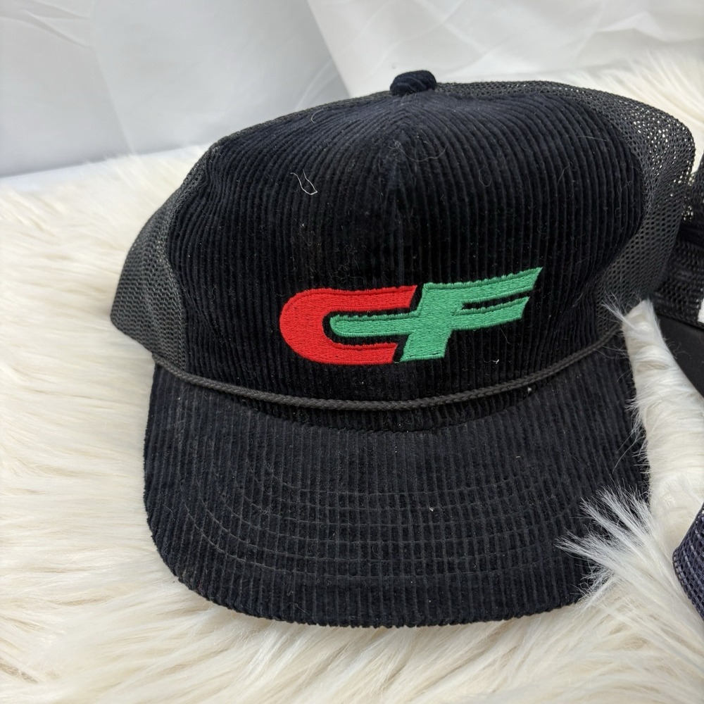 Vintage Trucker Hat Lot (5) Snapback Cap Made In USA Patch Advertising Logo - Picture 4 of 13